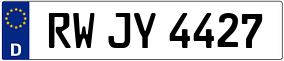 Trailer License Plate